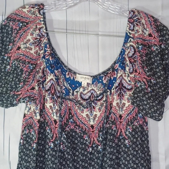 Umgee boho off the shoulder mini dress - Picture 7 of 10